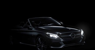 Out in the open! Mercedes-Benz C-Class Cabriolet shows sensual front design