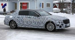 Luxury liner, size L. Mercedes-Maybach E-Class spied again