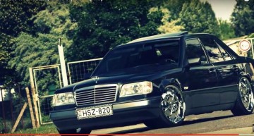 Limo in chains – Mercedes-Benz sedan with some S&M tuning