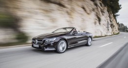 Simply the best. Mercedes S-Class Convertible driven in glitzy Nice