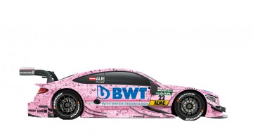 Pink panther – the Mercedes-AMG C 63s in the sponsor’s pink color