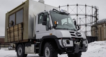 This is the BurgerMog, the first-ever foodtruck Unimog