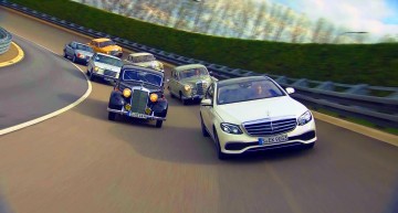 The time machine – The 2017 Mercedes-Benz E-Class meets its predecessors