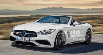 Mercedes SL 2019 with softtop