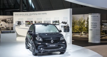 The new electric smart family will be presented at Paris Motor Show