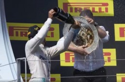 Captain America of Mercedes-AMG PETRONAS! How to survive the champagne attack on the podium
