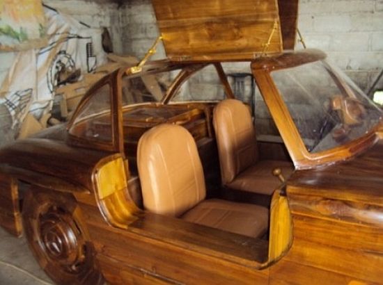 Good with the wood - The wooden Mercedes 300 SL Gullwing - MercedesBlog