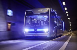 The world premiere of the Mercedes-Benz Future Bus