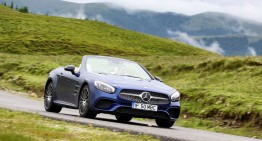 Honor your legacy. Mercedes SL 400 facelift driven