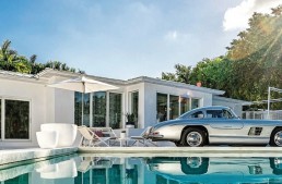 A Mercedes-Benz 300 SL gullwing in the master bedroom and a family obsessed with cars