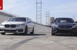 Clash of the Titans: Mercedes S 550 versus BMW 750i (video)