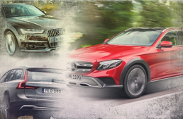 Mercedes E-Class All-Terrain vs Audi A6 Allroad, Volvo V90 CC – first static comparison
