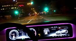 Party like a Russian! Road devil races through Moscow in her new Mercedes