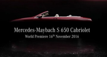 2017 Mercedes-Maybach S650 Cabriolet teased ahead of LA debut