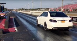 Mercedes-Benz E 63 AMG with 750 PS demolished the 1/4 mile