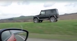 Watch out, it’s after you! G-Class in the off-road overtakes car on the road
