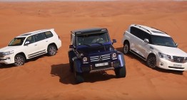 Prince of the desert! Mercedes-Benz G500 4×4² vs Toyota Land Cruiser vs Nissan Patrol