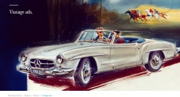 Chasing stars. Here are the Mercedes-Benz vintage ads that charmed us through the years
