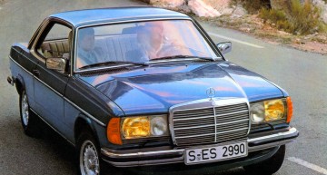 Mercedes-Benz Coupé der Baureihe C 123 (1977 bis 1985). ;Mercedes-Benz coupé in the C 123 (1977 to 1985) model series.;