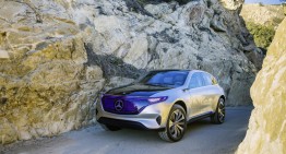 Goodbye, noise, hello, electric! Mercedes advertises Concept EQ