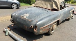 Use your imagination – This $65,000 barn-find Mercedes-Benz 190SL can turn into a dream car