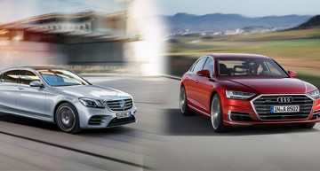 The new Audi A8 vs Mercedes S-Class facelift