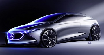 Image to behold – The Mercedes EQ A Concept teased ahead of Frankfurt debut