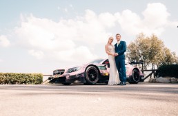 Until death do us part – DTM driver uses his racing Mercedes-AMG C 63 as a wedding car