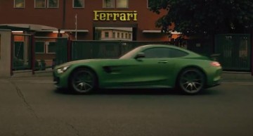 The intruder. The Mercedes-AMG GT R hits Maranello