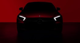 Mercedes-Benz CLS timidly teased before its debut at the LA auto show