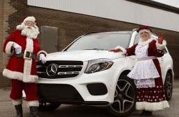 Mercedes-Benz, the star-nosed reindeer at the Santa Claus Parade