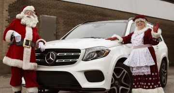 Mercedes-Benz, the star-nosed reindeer at the Santa Claus Parade