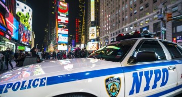 Police officer hit by Mercedes C 63 AMG in Times Square