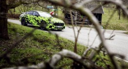 Now that’s a teaser – The 4-door Mercedes-AMG GT Coupe photographed in daring livery