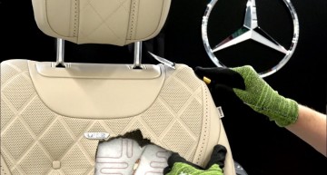 Surgery. This is how a Mercedes-Benz S-Class seat looks on the inside