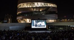 Open-air cinema at the Mercedes-Benz Museum