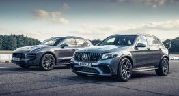 Mercedes-AMG GLC 63 S and Porsche Macan PP face to face in drag race