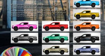 Pink workhorse – Dealership offers 100+ color wraps for the X-Class pick-up truck