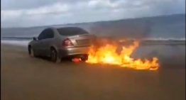 He is the mad man that burned his Mercedes live on Facebook