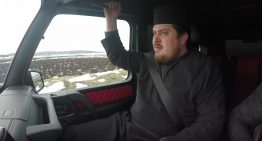 Say your prayers. Priest in a fast ride onboard the G-Class