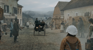 The movie commercial with Bertha Benz was filmed in the land of Dracula