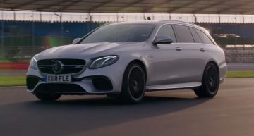 This is how it’s done! Lewis Hamilton, demonstration of force, in a Mercedes-AMG E63 S Estate