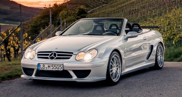 Very rare Mercedes CLK DTM AMG Cabrio for sale at a price of 324,900 euro
