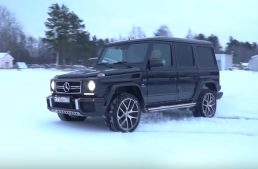 Mercedes-AMG G63 dropped from the helicopter