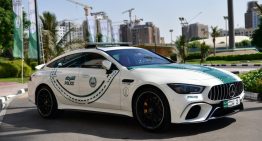 The Mercedes-AMG GT 63 S becomes a police car in Dubai