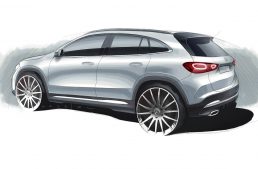 Official sketch – First glimpse of the future Mercedes-Benz GLA