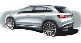 Official sketch – First glimpse of the future Mercedes-Benz GLA