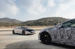 Pre-production Mercedes-Benz EQS meets the concept in third-degree encounter