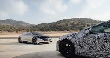Pre-production Mercedes-Benz EQS meets the concept in third-degree encounter