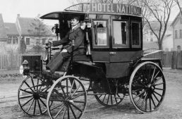 The first bus with a combustion engine was delivered 125 years ago